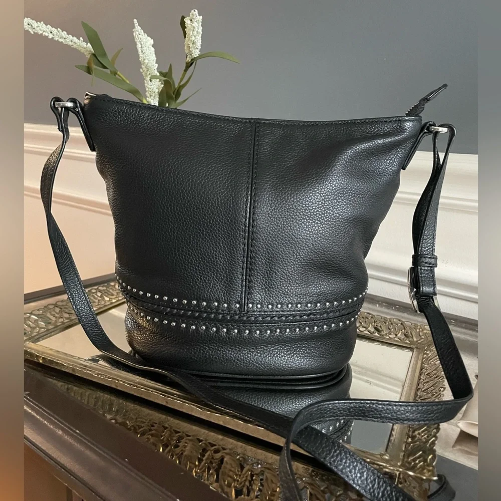 Brighton Pretty Tough Collection- Baby Jake Leather Crossbody - Picture 3 of 12